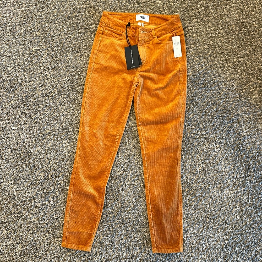 NWT Paige Hoxton Ankle Skinny Size 25 Corduroy